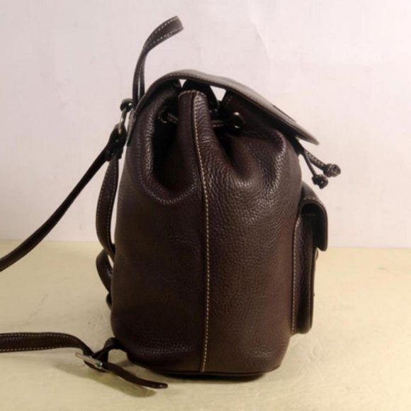 MCM Rare Chocolate Brown Leather Backpack 869707 main image 6